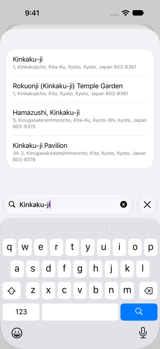 Save a location with a place field