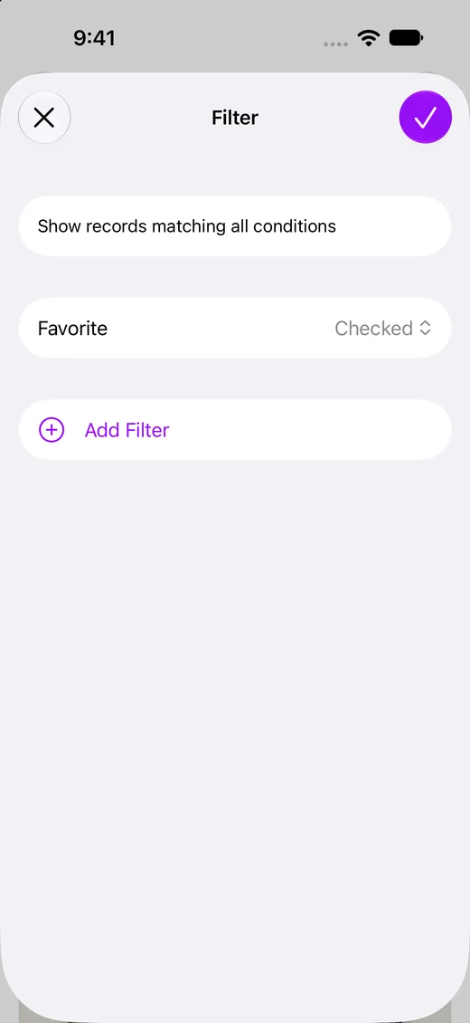 Filter by a checkbox