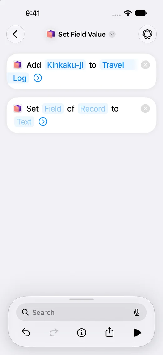 Build shortcuts from Clastly actions