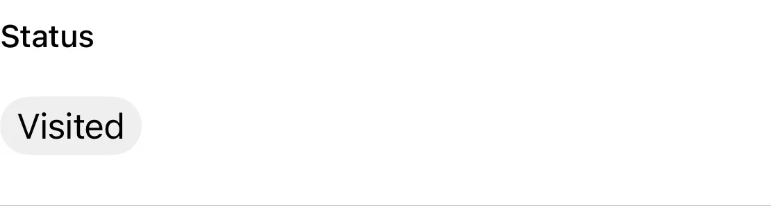 A Clastly record with a single select field