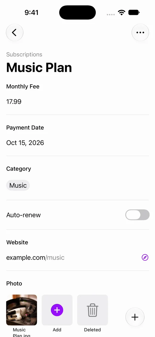 Keep a record after canceling.