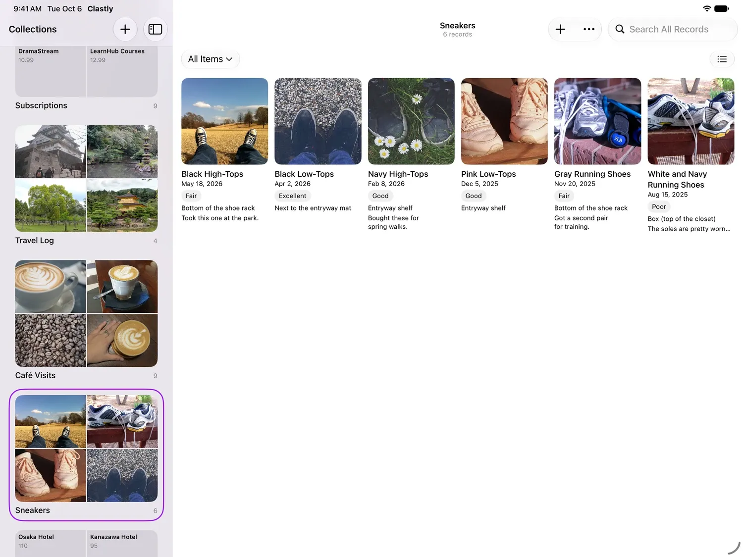Gallery view on iPad